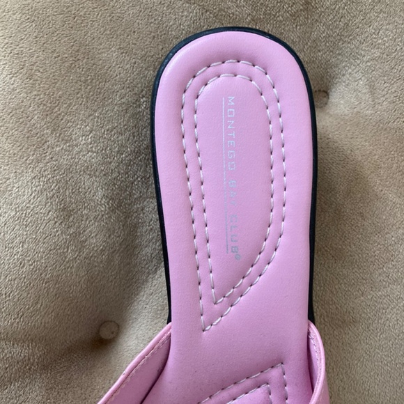 Montego Bay Club Pink Slide Sandals Size 6 - Picture 4 of 6